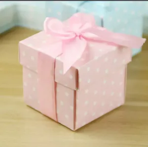 10x Pink Favour Boxes Baby Shower Bomboniere Birthday Party/ Gender reveal