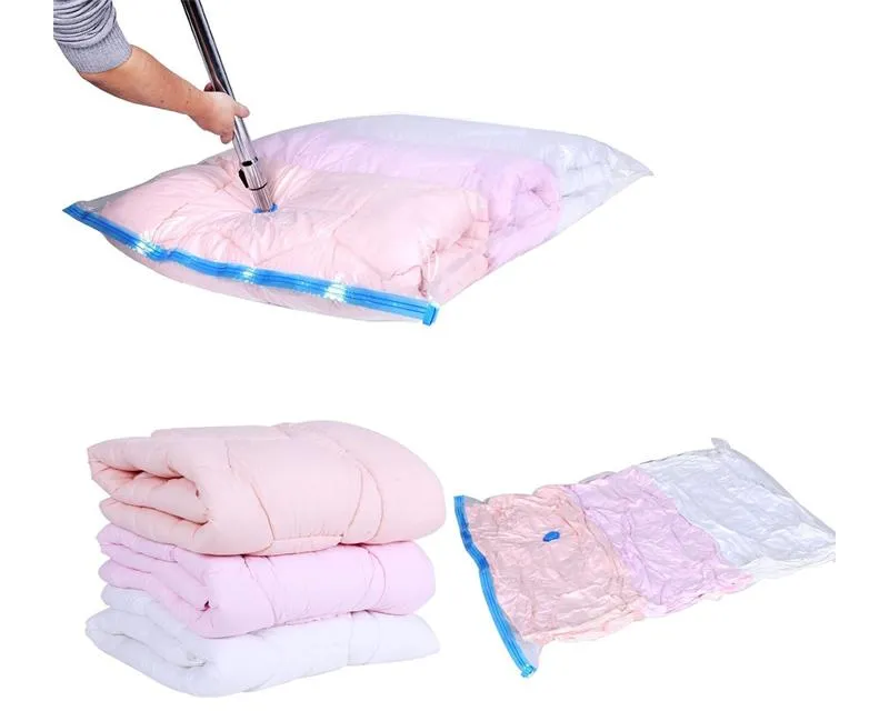 3 Pcs Large Vacuum Compression Bags - Transparent