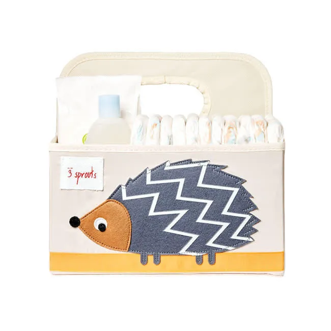 3 Sprouts Diaper Caddy - Hedgehog