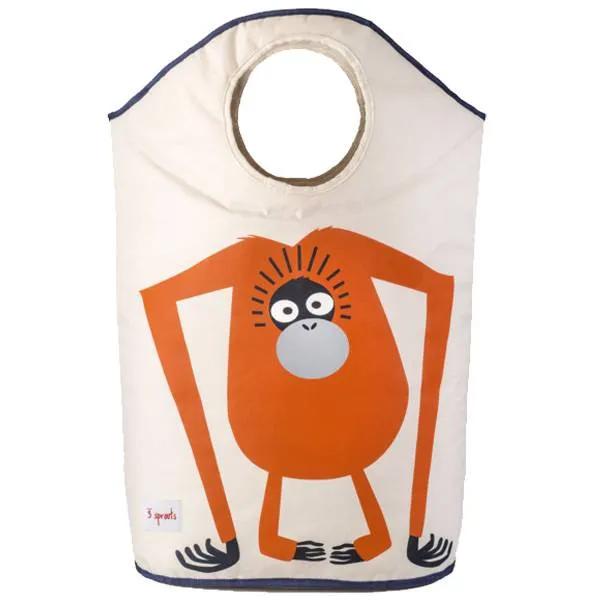 3 sprouts laundry hamper - orangutan