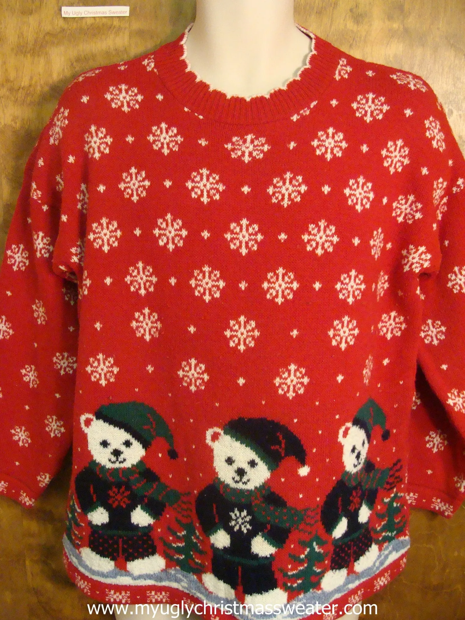 80s Christmas Teddy Bears Ugly Christmas Sweater