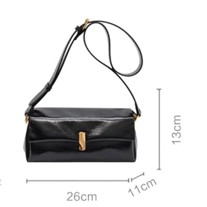 Amozae- 2024 Women Shoulder Bag Vintage Concise Crossbody Bag Ladies Luxury Designer Bag