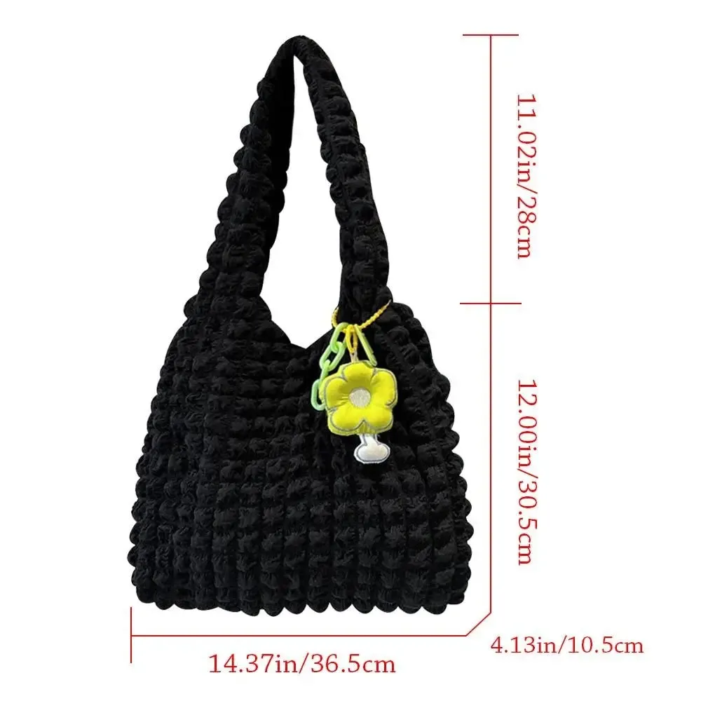 Amozae-New Women Girls Large Capacity Shoulder Bags Female Tote Bags Underarm Bags Casual Shopping Handbags (Pendants not included)