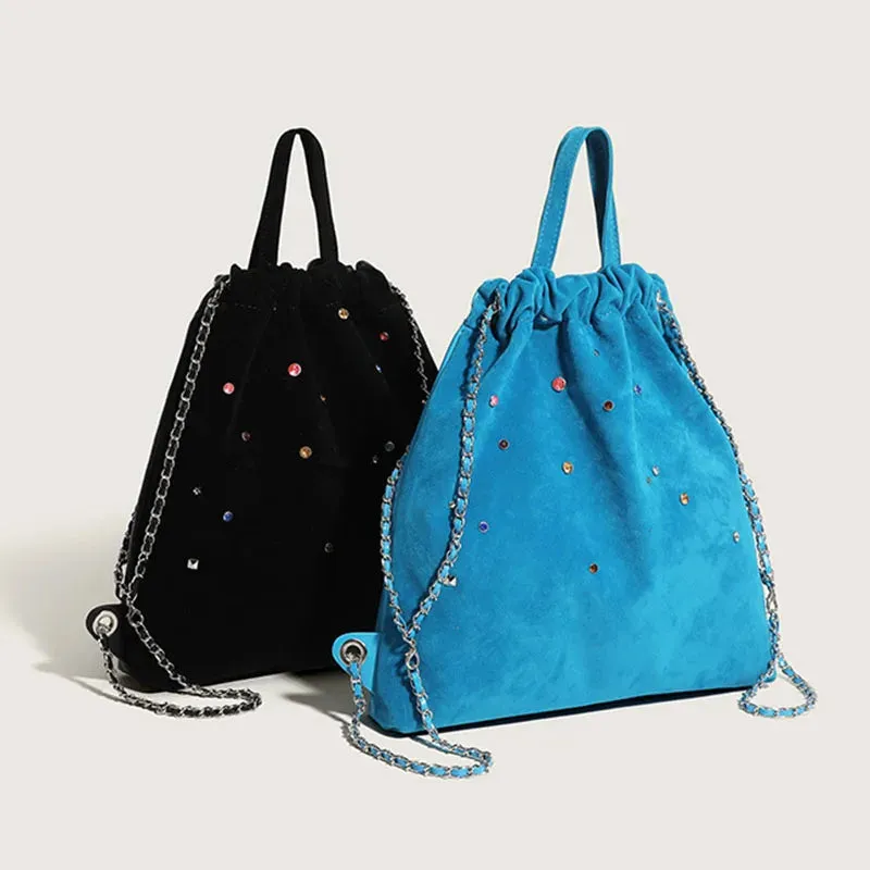 Amozae- Women Bag 2024 Trend Fashion Colorful Rivets Women Backpack Cute Fashion Ladies Female Bag