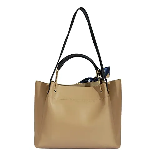 Bagsy Malone Women Beige Handbag Combo Set-M (BMWHAC0024BE)