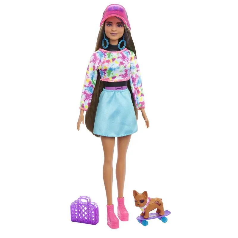 Barbie Colour Reveal Totally Neon Fashions Tie Dye Blue