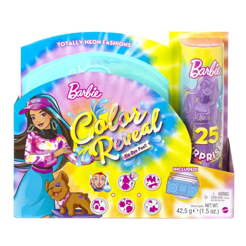 Barbie Colour Reveal Totally Neon Fashions Tie Dye Blue