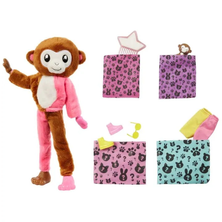 Barbie Cutie Reveal Jungle Series Monkey Doll