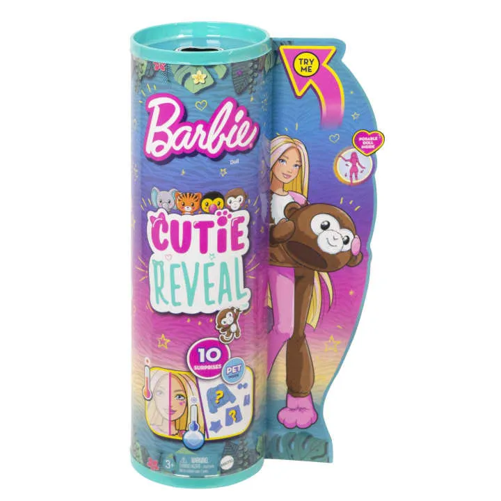 Barbie Cutie Reveal Jungle Series Monkey Doll