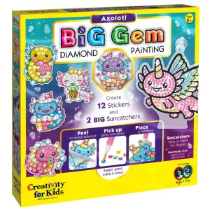 Creativity for Kids Big Gem Diamond Painting - Axolotl