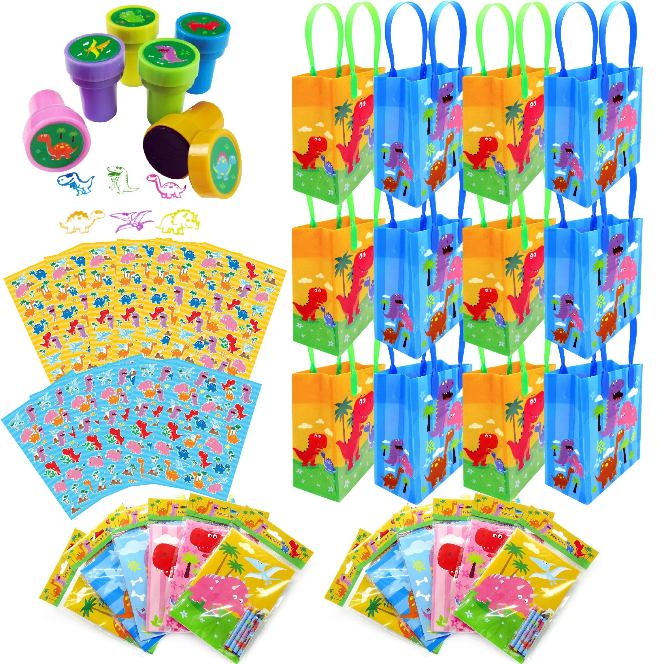 Dinosaur Party Favor Bundle for 12 Kids