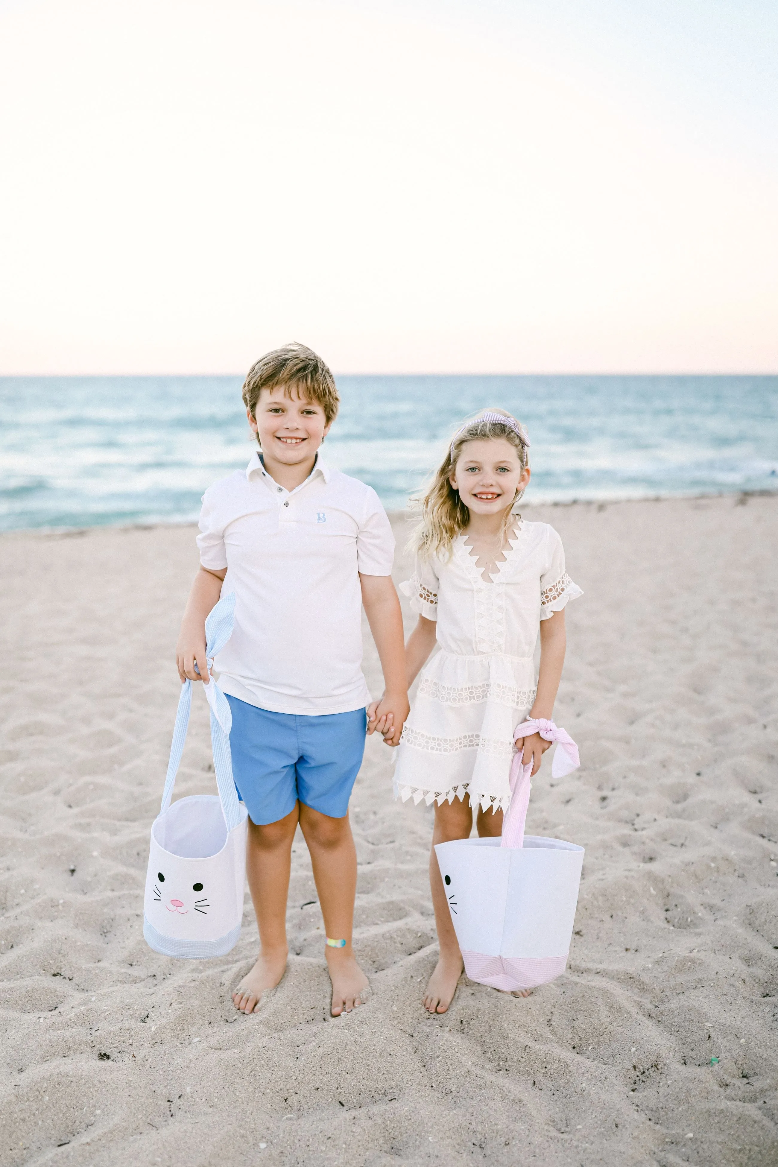 Easter Bunny Basket, Pink