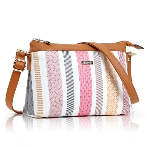 EXOTIC Latest Cross Body Sling Bag for Girls/Women (Tan)