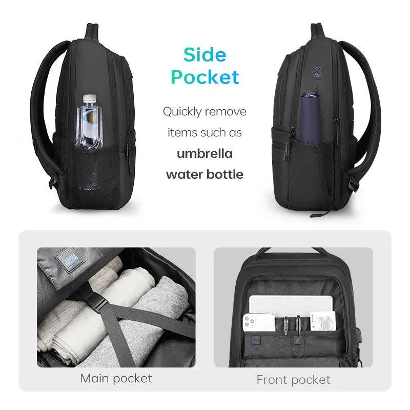 Fady: Upgrade 2nd Generation Lightweight USB Charging Laptop Backpack with Anti-theft