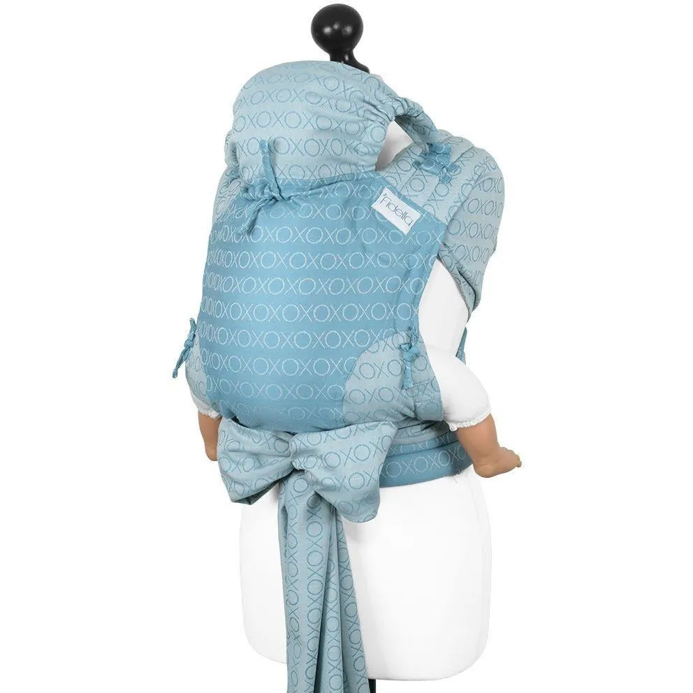 Fidella Fly Tai - MeiTai babycarrier Limited Edition Hugs and Kisses - blue heaven (Baby Size - From Birth)