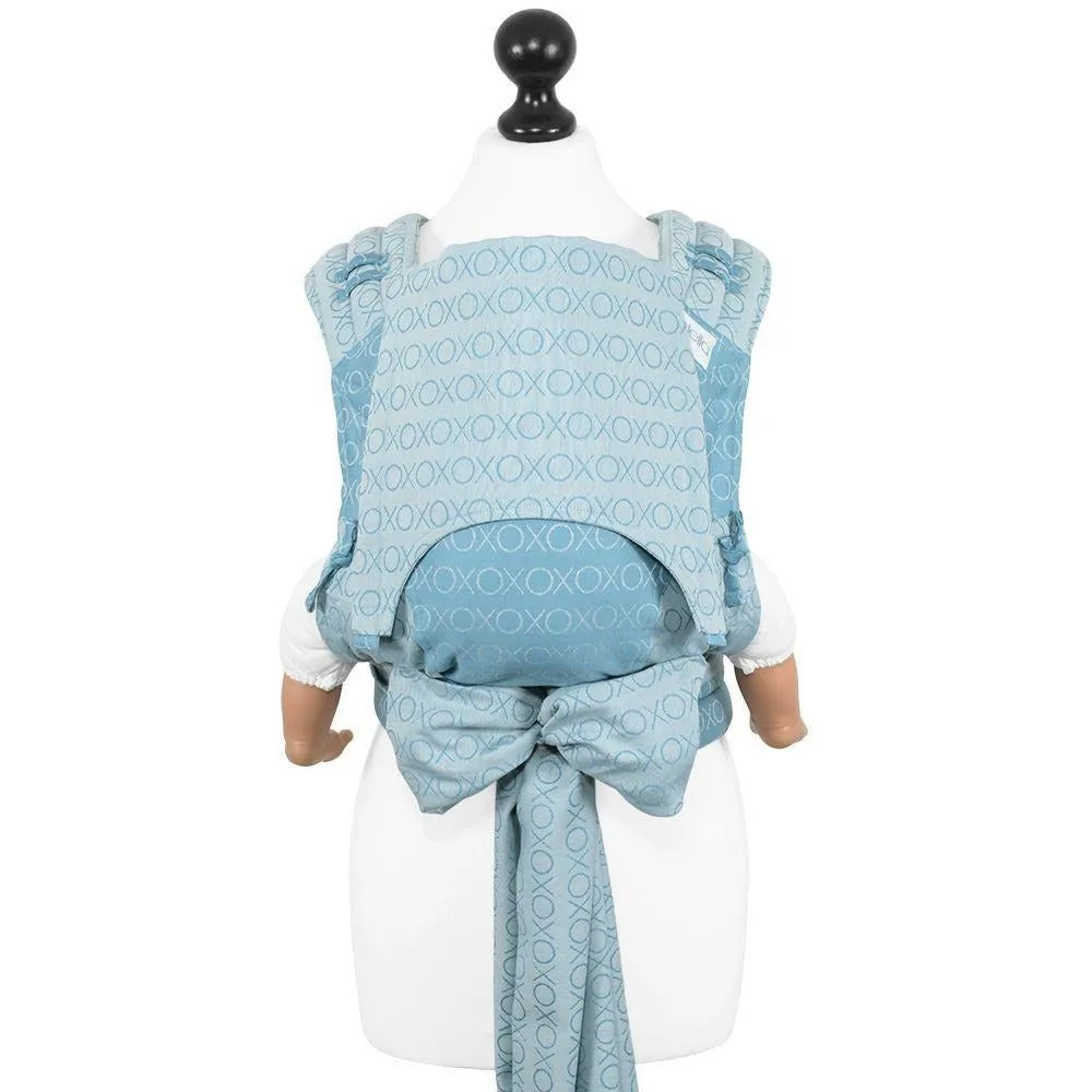 Fidella Fly Tai - MeiTai babycarrier Limited Edition Hugs and Kisses - blue heaven (Baby Size - From Birth)