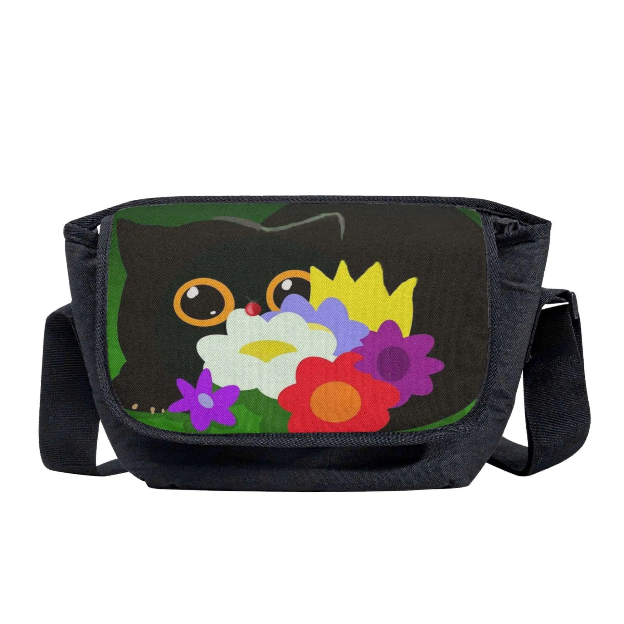 Flower Cat Messenger Bag