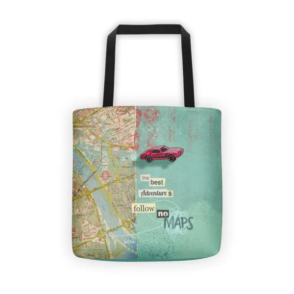 Follow No Maps Tote Bag