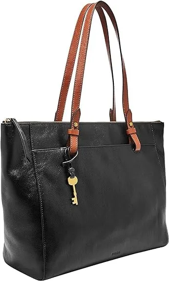 Fossil Rachel Tote, Black/Brown