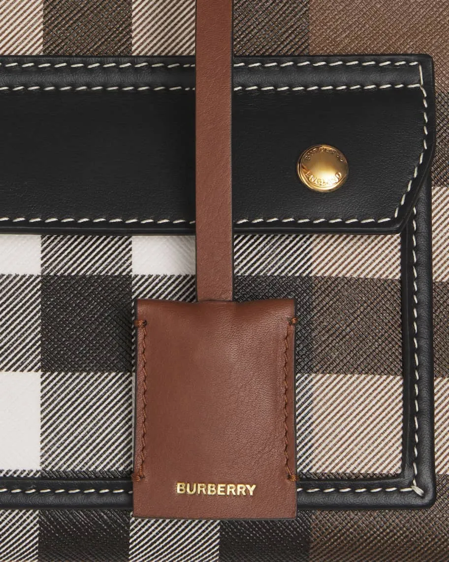 Freya E-Canvas Tote Bag in Burberry Check