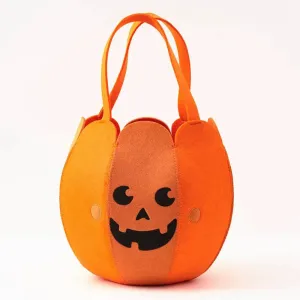 Happy Pumpkin Felt Trick or Treat Bag