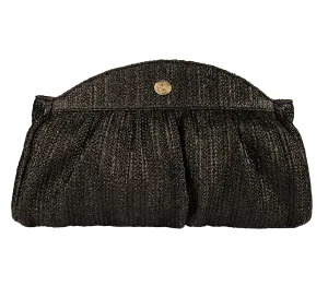 Ios Raffia Straw Clutch