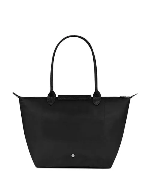 Le Pliage Green Longchamp Recycled Nylon Tote in Black