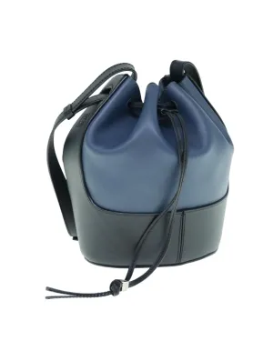 Leather Balloon Shoulder Bag with Dust Bag and Shoulder Strap