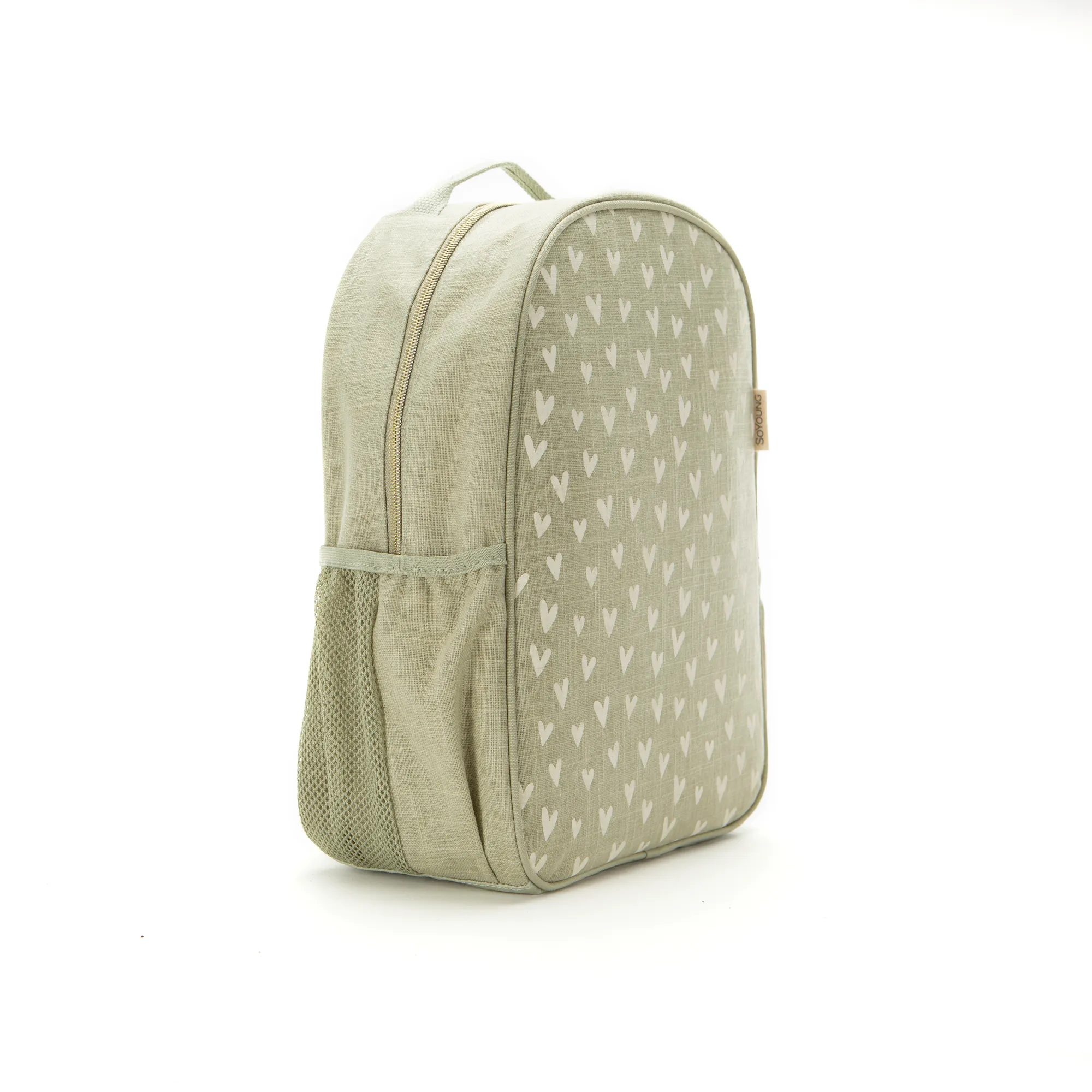 Little Hearts Sage Toddler Backpack