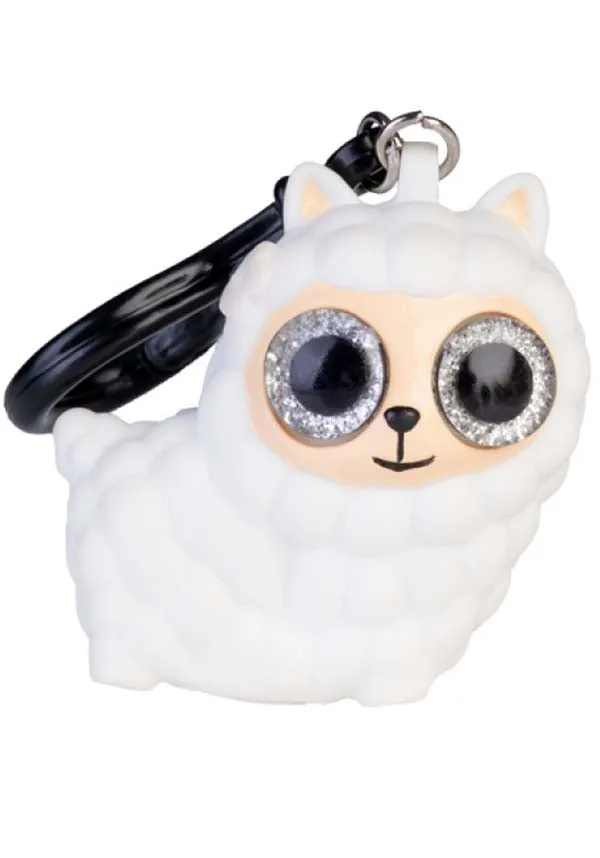 Llama Eye Popping | KEYCHAIN