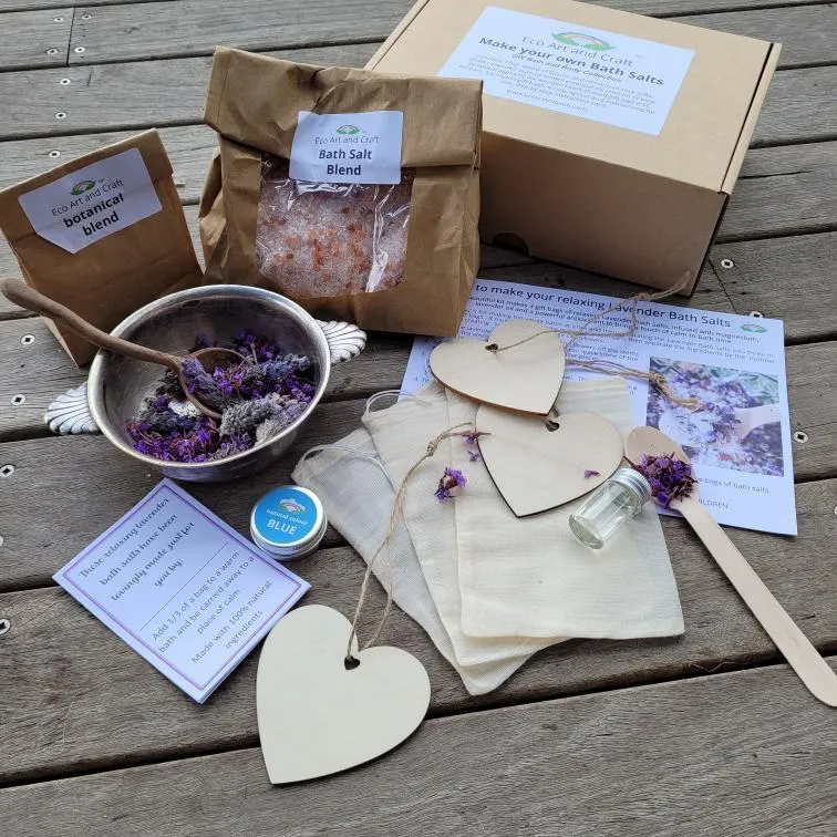 MAKE YOUR OWN BATH SALTS KIT: ECO ART AND CRAFT FOR KIDS