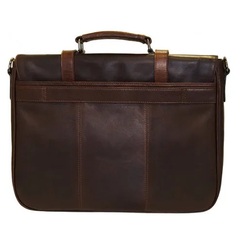 Mancini Buffalo Single Compartment Briefcase for 15'' Laptop