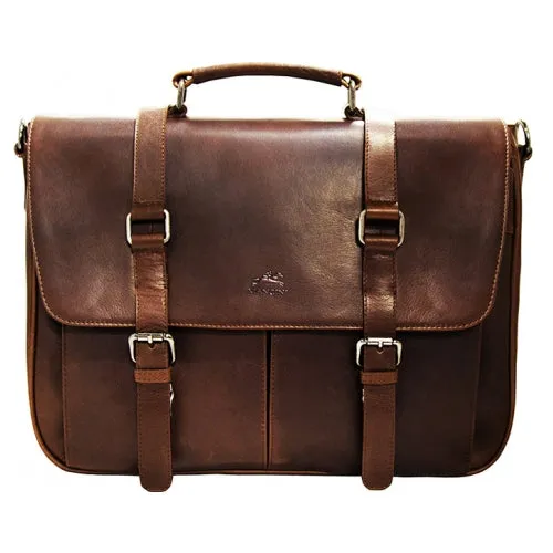 Mancini Buffalo Single Compartment Briefcase for 15'' Laptop