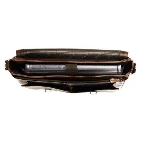 Mancini Buffalo Single Compartment Briefcase for 15'' Laptop