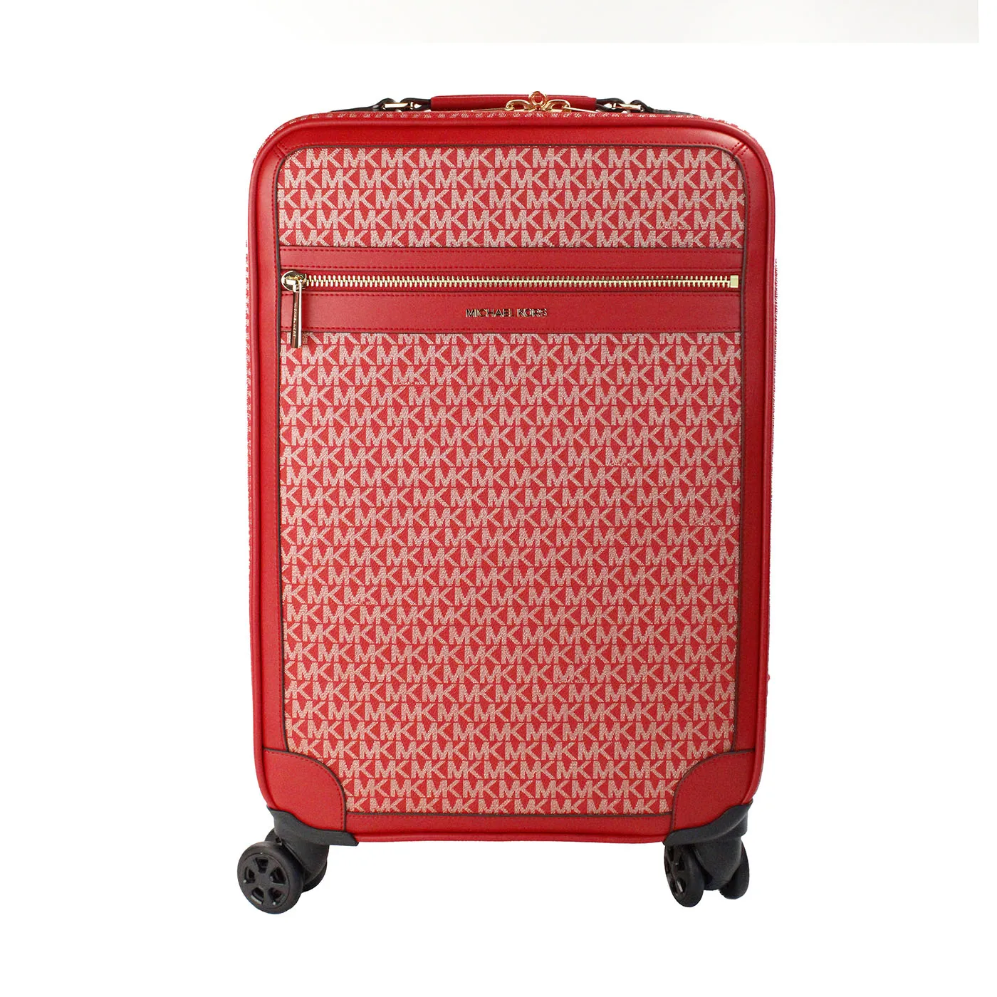 Michael Kors Travel Small Bright Red Trolley Rolling Suitcase