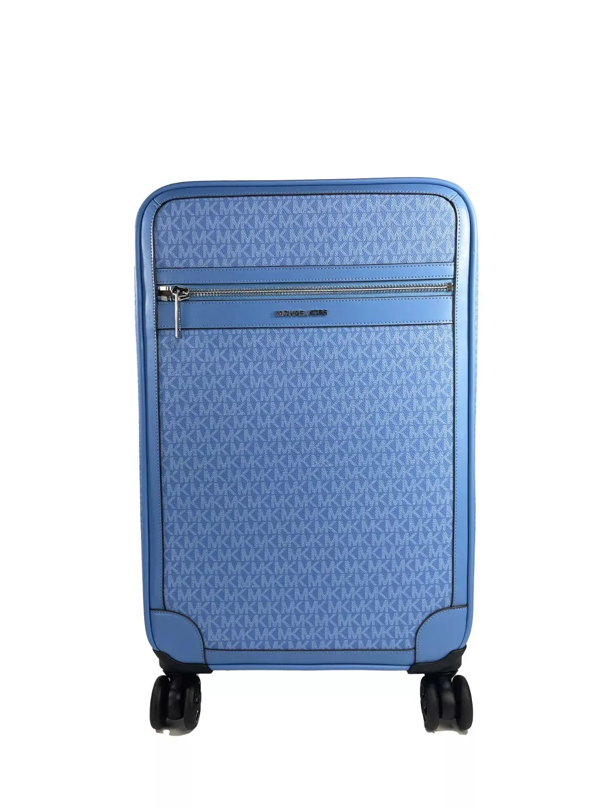 Michael Kors Travel Small Pacific Blue Trolley Rolling Suitcase Carry On Bag