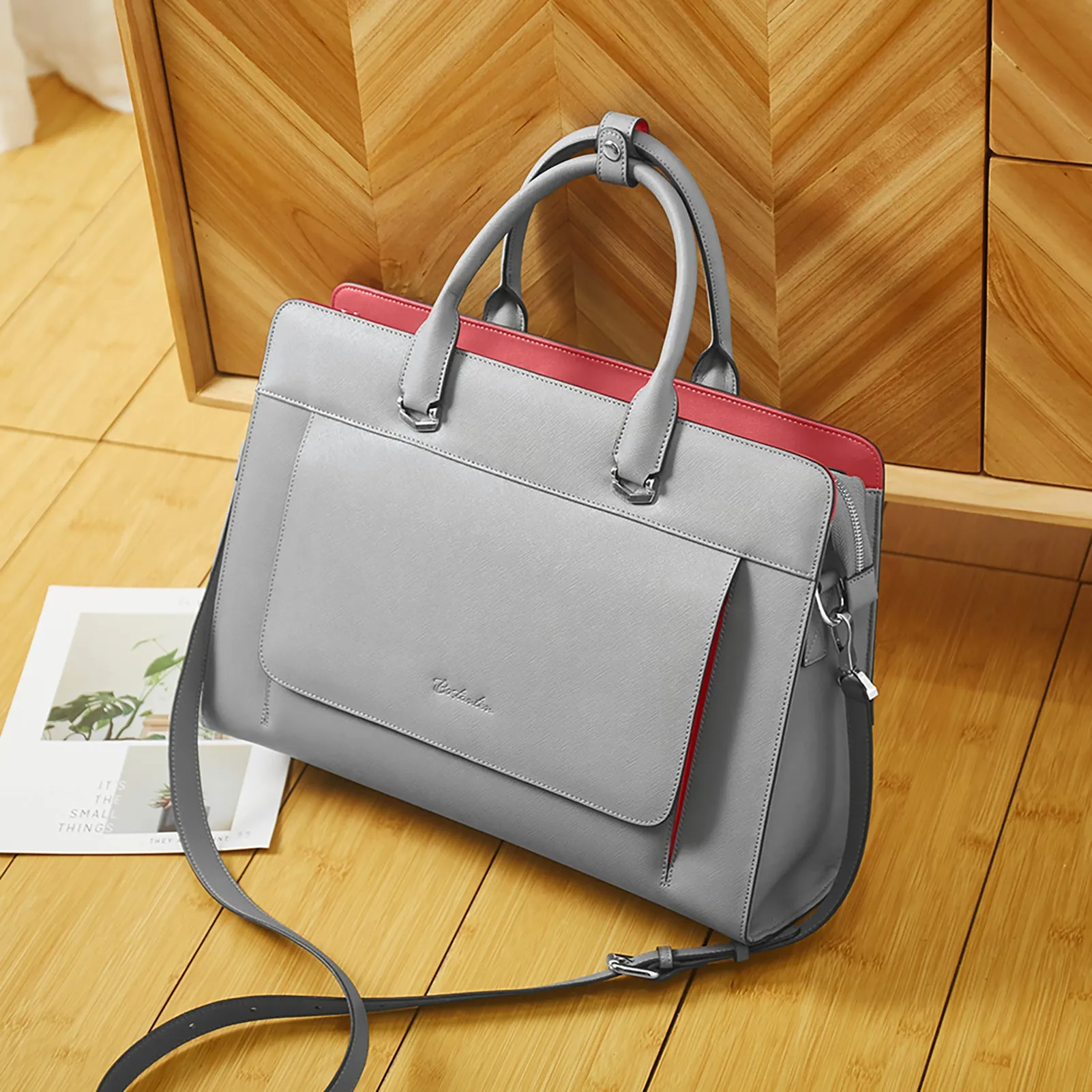 Mizuki Briefcase With Shoulder Strap — Security