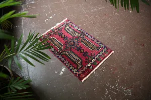 Old Mini Turkish Rug 1.7x2.7ft