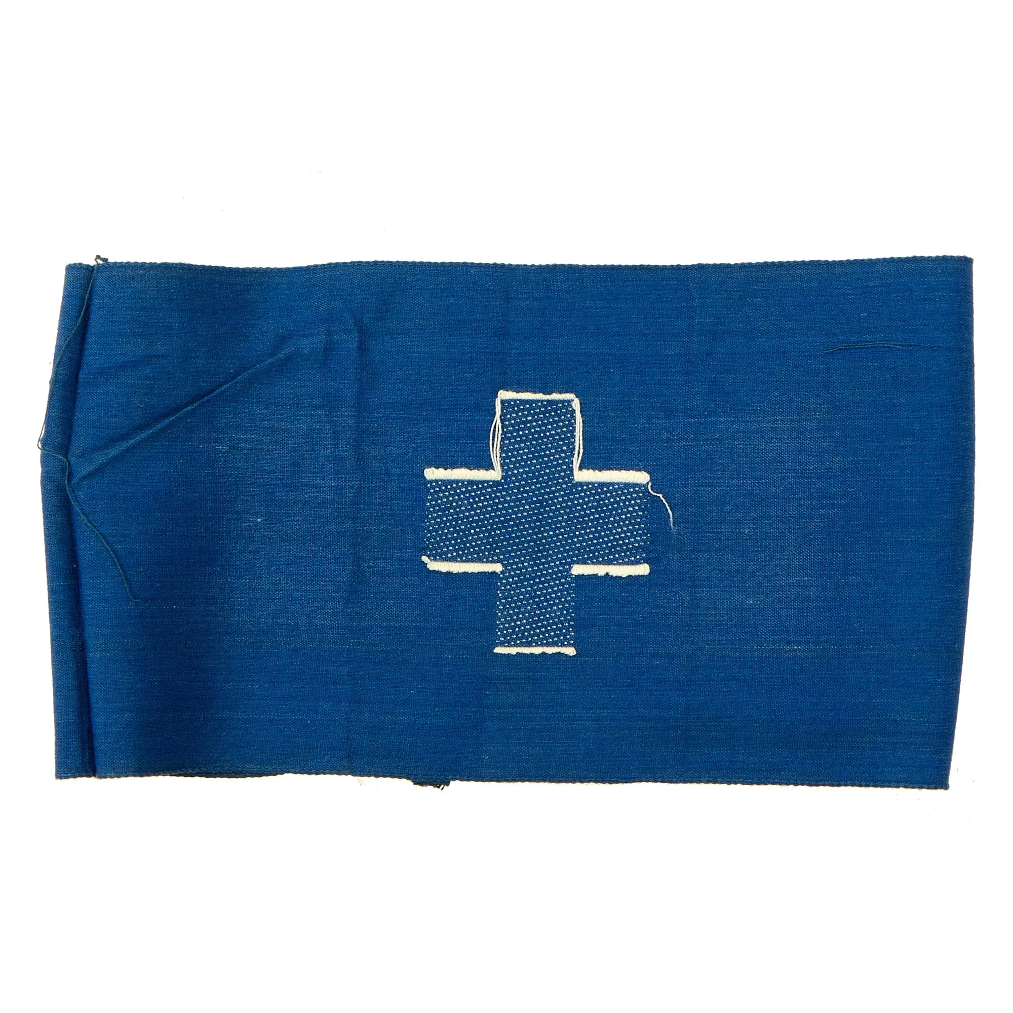 Original German WWII Luftschutz Air Raid Protection Medical Personnel Embroidered Armband