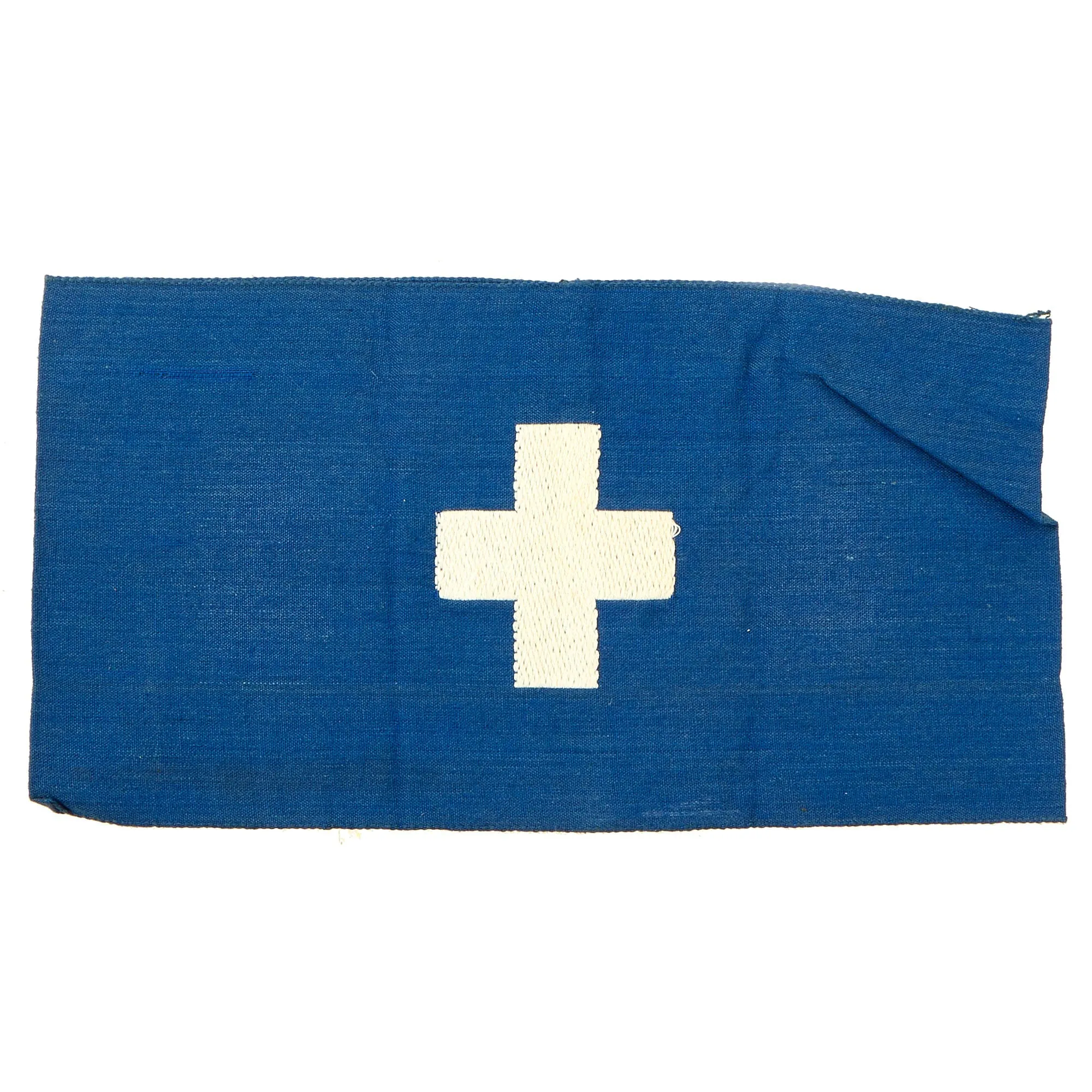 Original German WWII Luftschutz Air Raid Protection Medical Personnel Embroidered Armband