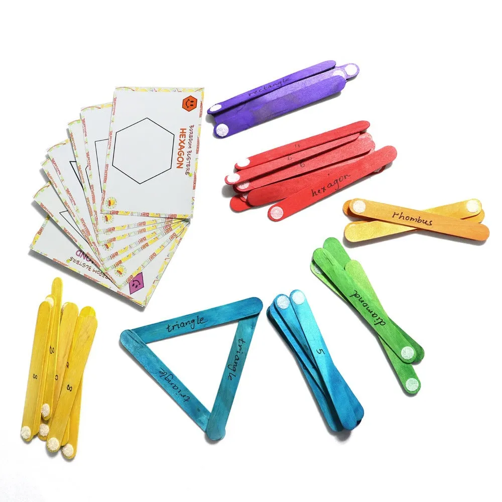 Pop Stick Shapes For Kids