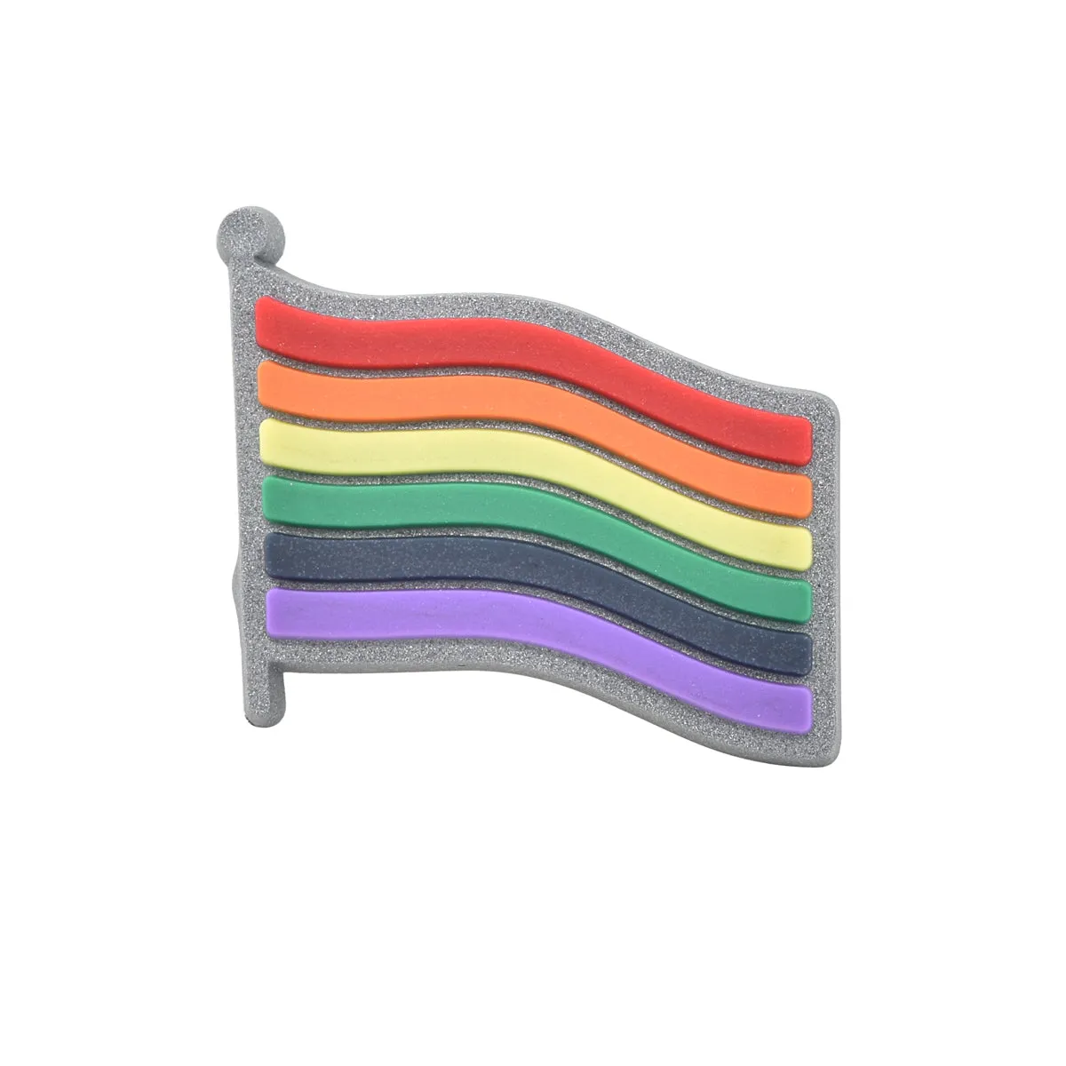 Rainbow Flag Shaped Silicone Gay Pride Pins