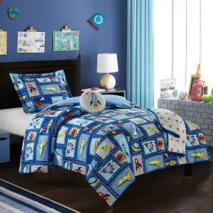 Rocket - 5 Piece Twin Kids Comforter Set