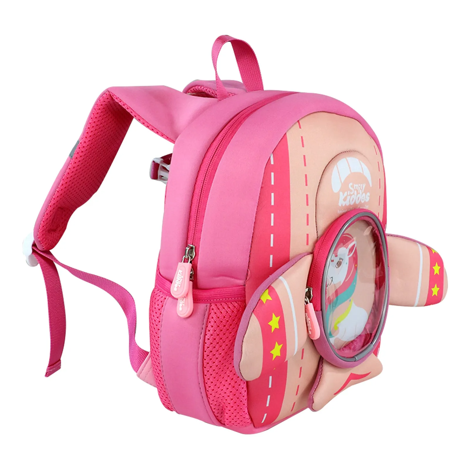 Smily Kiddos Go out backpack - Unicorn theme Pink