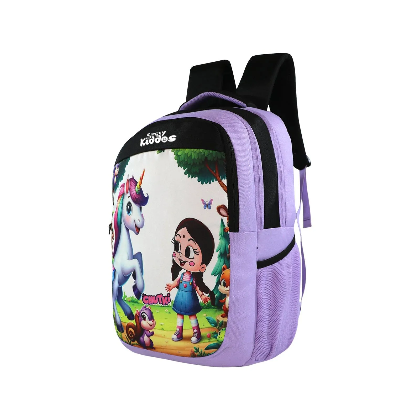 Smily Kiddos - Licensed Chhota Bheem Chutki Junior Backpack 1 - Purple