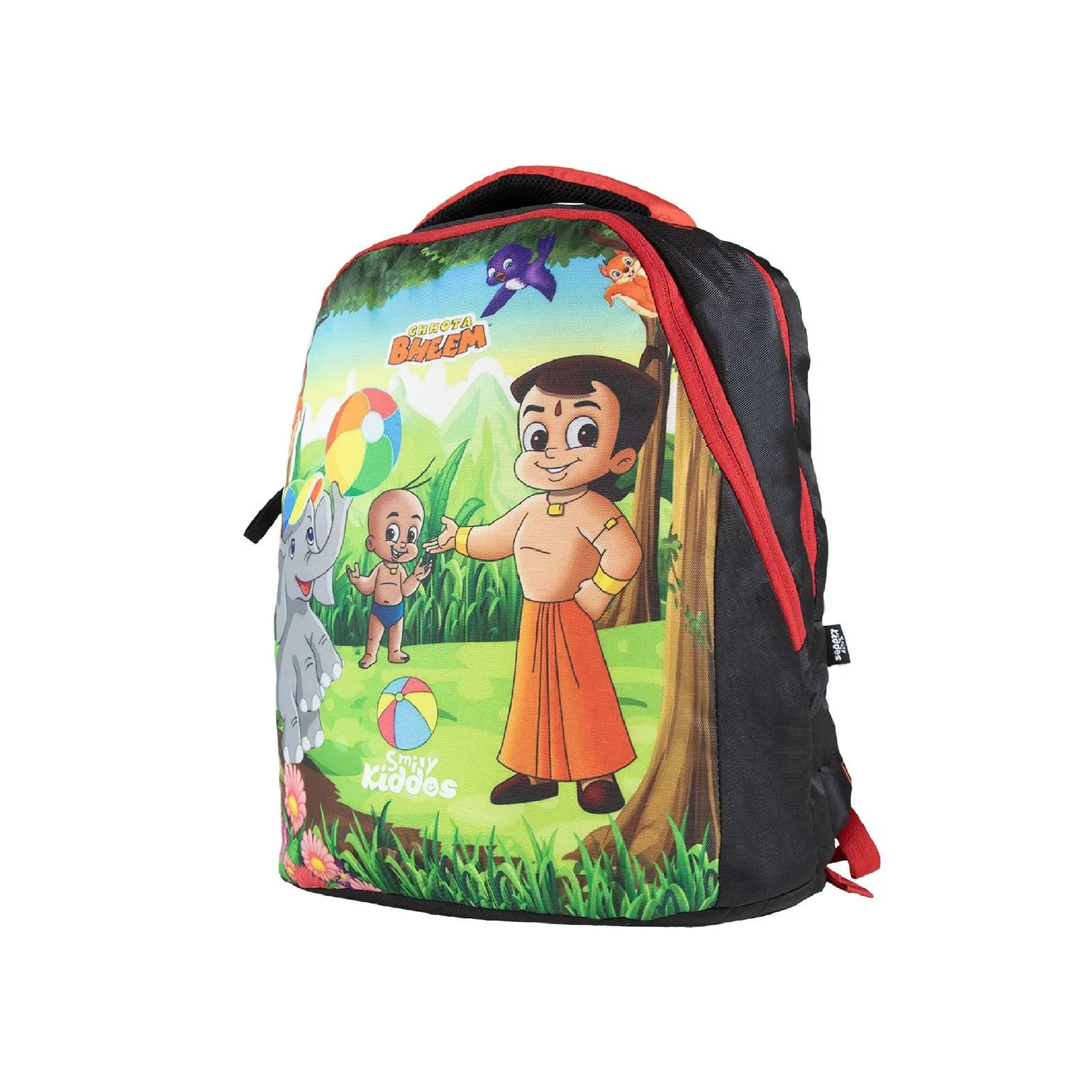 Smily Kiddos - Licensed Chhota Bheem Junior Backpack 2 - Red & Black