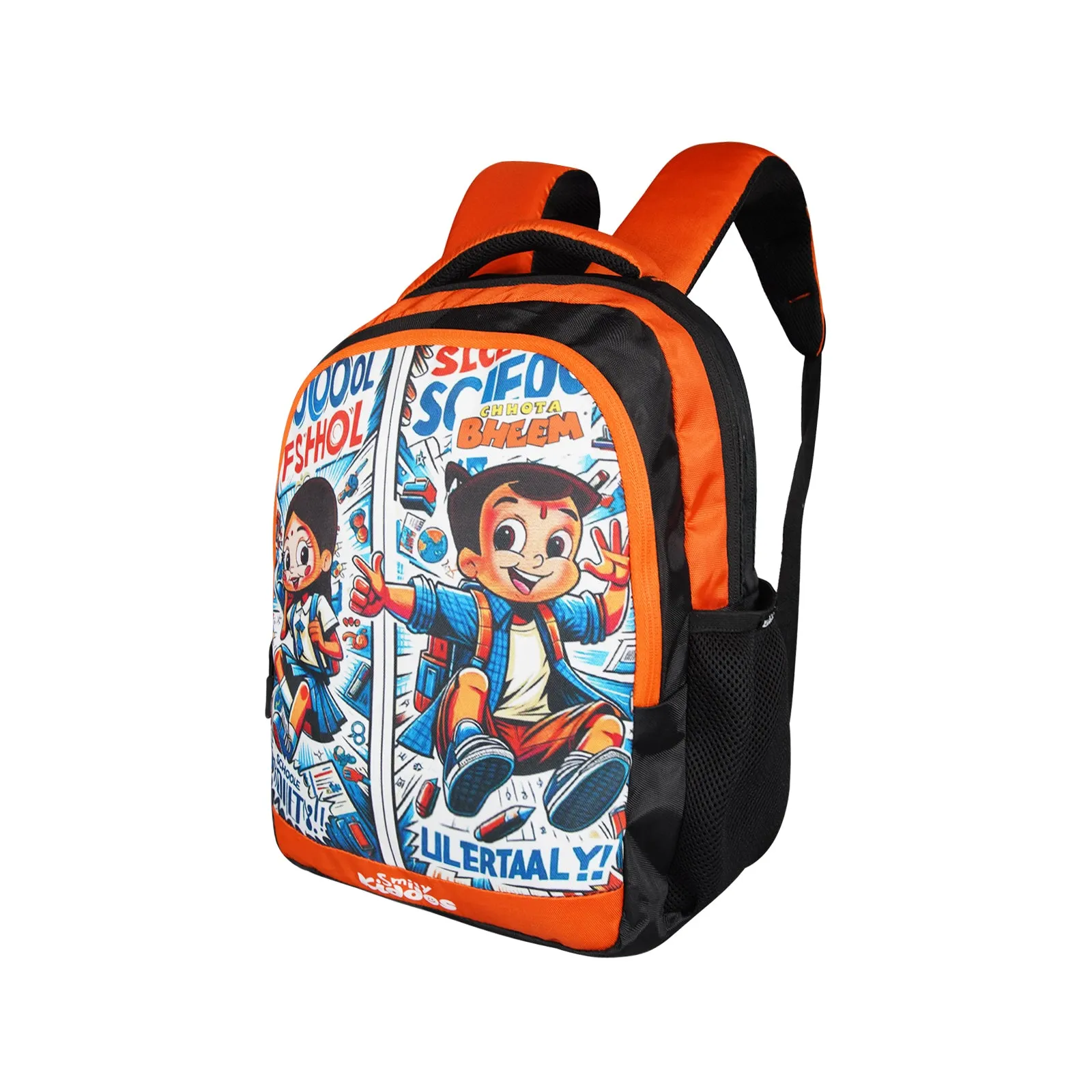 Smily Kiddos - Licensed Chhota Bheem Preschool Backpack I -Orange