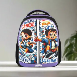 Smily Kiddos - Licensed Chhota Bheem Preschool Backpack I - Purple