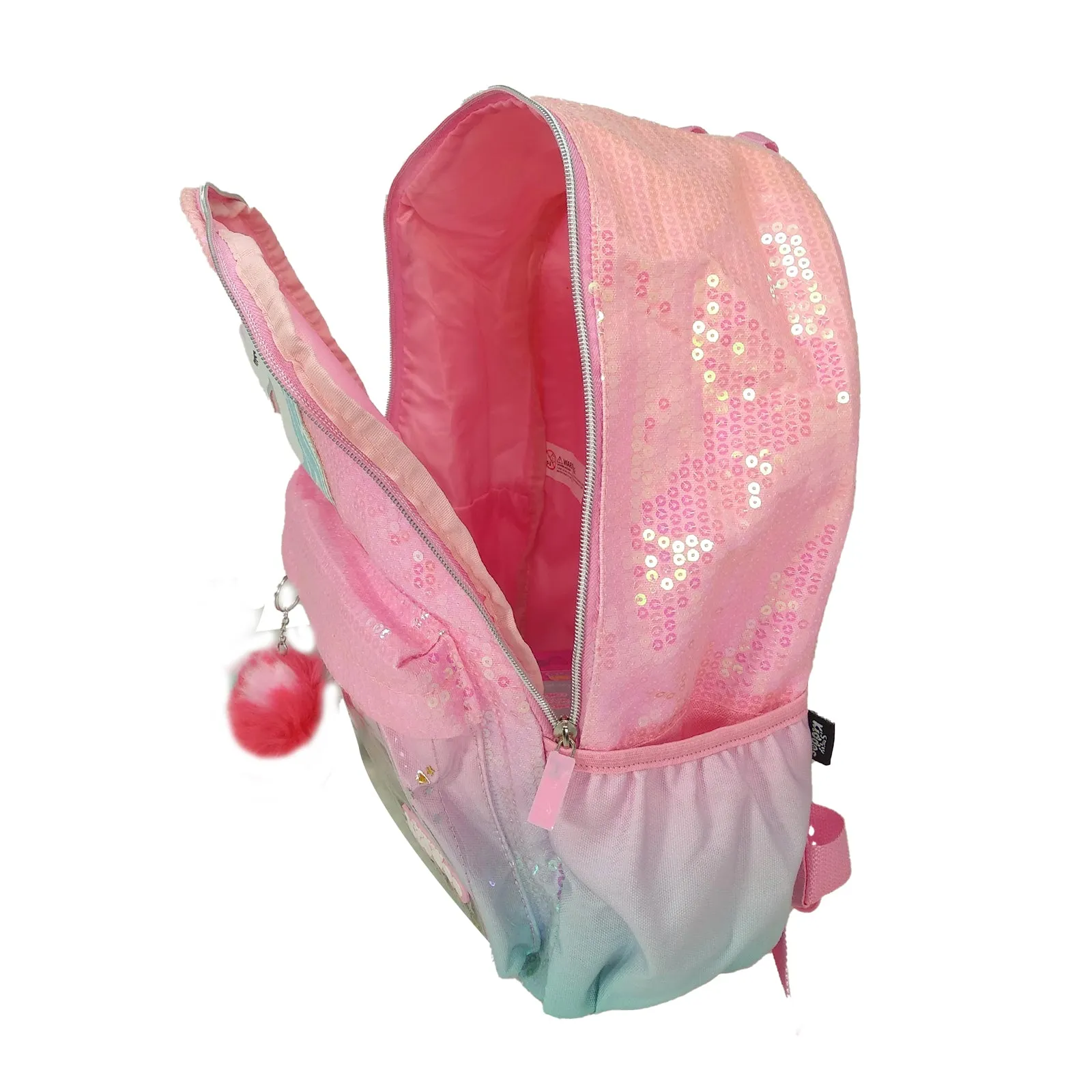 Smily Kiddos Unicorn Charm Backpack For Girls - Pink