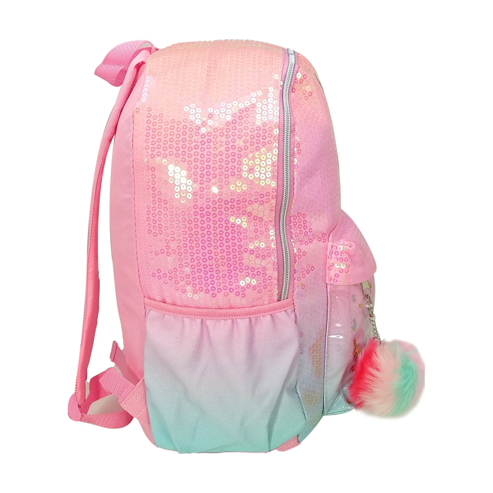 Smily Kiddos Unicorn Charm Backpack For Girls - Pink